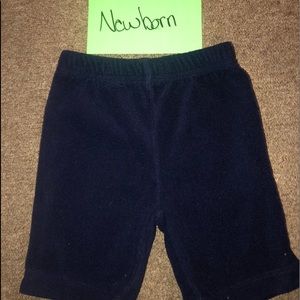 Fleece navy pants